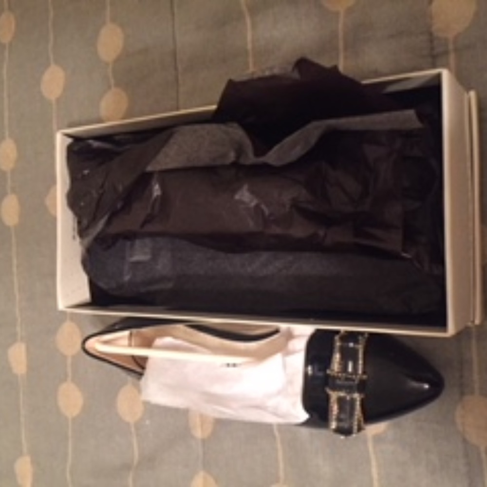 Anne Klein Flat Shoe with Bow Detail